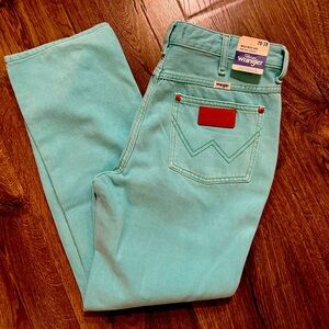 Wrangler Wild West 603 Turquoise Jeans- Womens 28